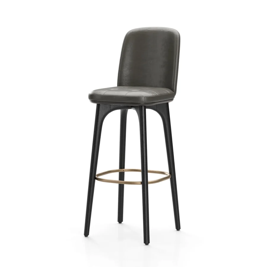 Stellar Works Utility Bar Stool With Backrest #24
