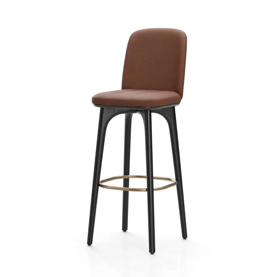Stellar Works Utility Bar Stool With Backrest #26