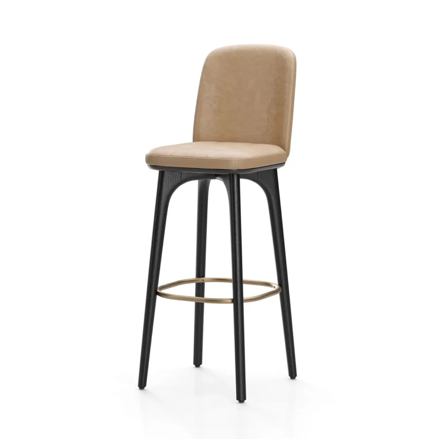 Stellar Works Utility Bar Stool With Backrest #28
