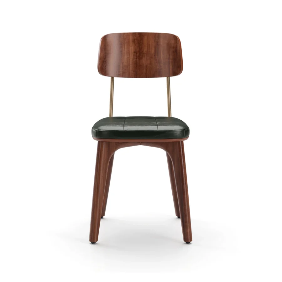 Stellar Works Utility Half Back Wood Chair #3