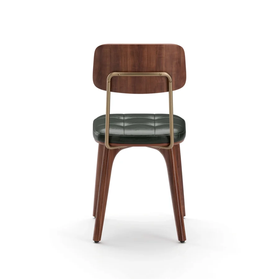 Stellar Works Utility Half Back Wood Chair #4
