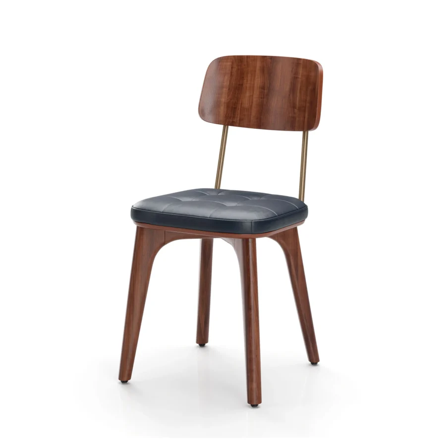 Stellar Works Utility Half Back Wood Chair #10