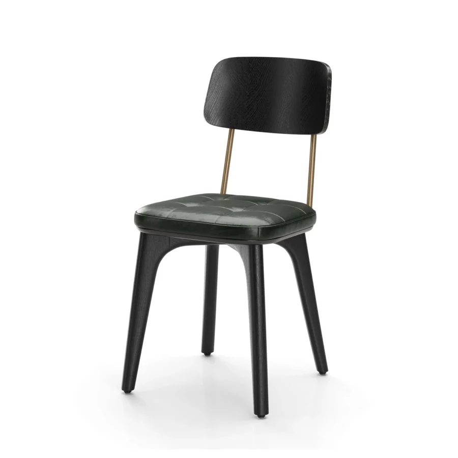 Stellar Works Utility Half Back Wood Chair #21