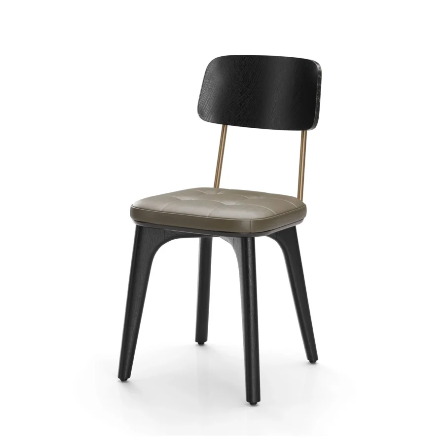 Stellar Works Utility Half Back Wood Chair #23