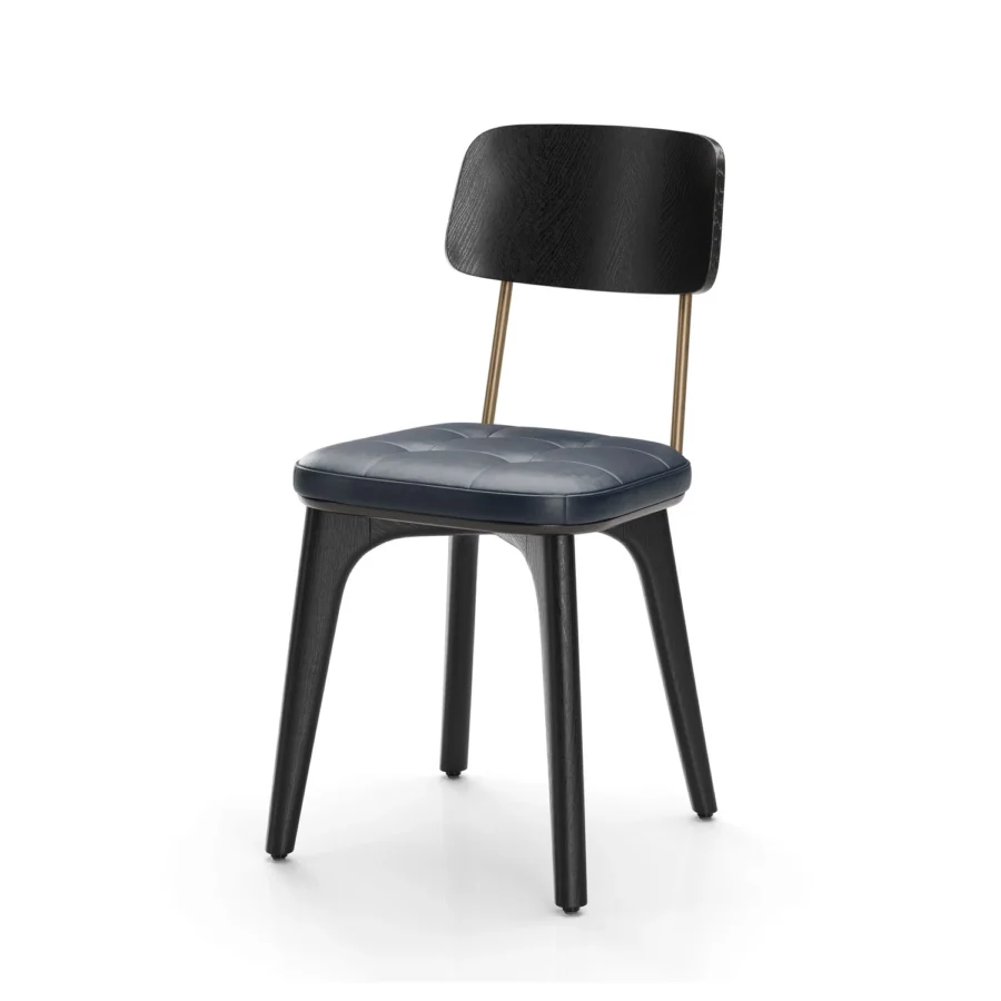 Stellar Works Utility Half Back Wood Chair #25