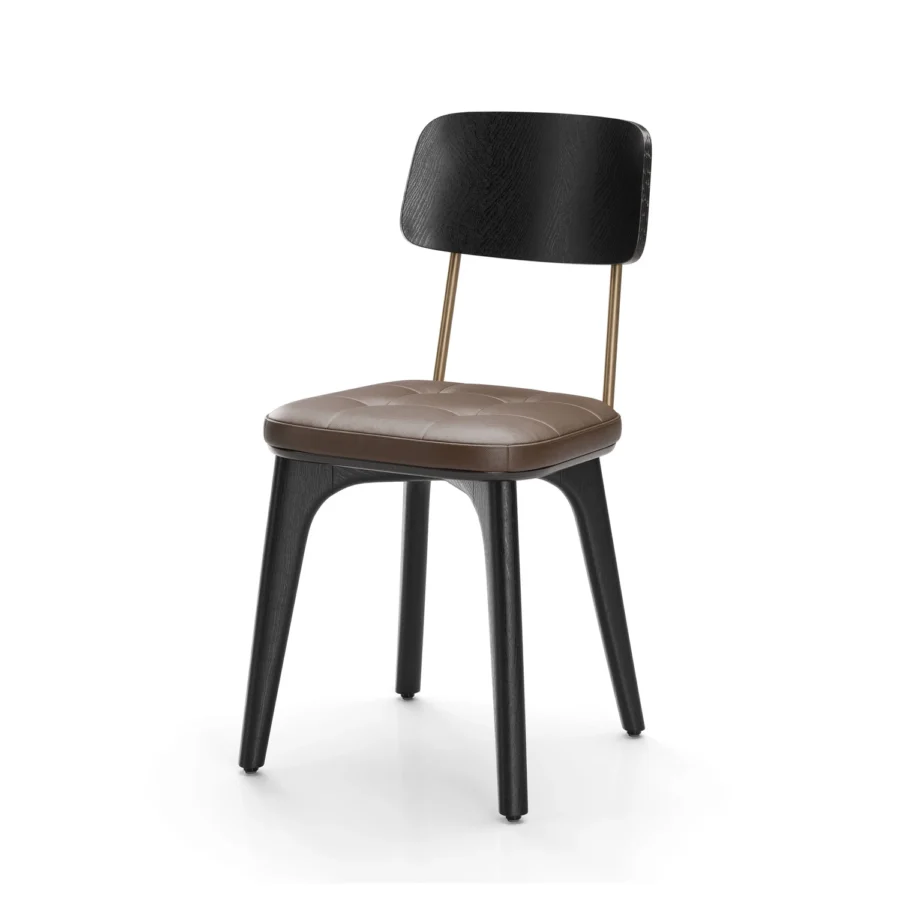 Stellar Works Utility Half Back Wood Chair #27