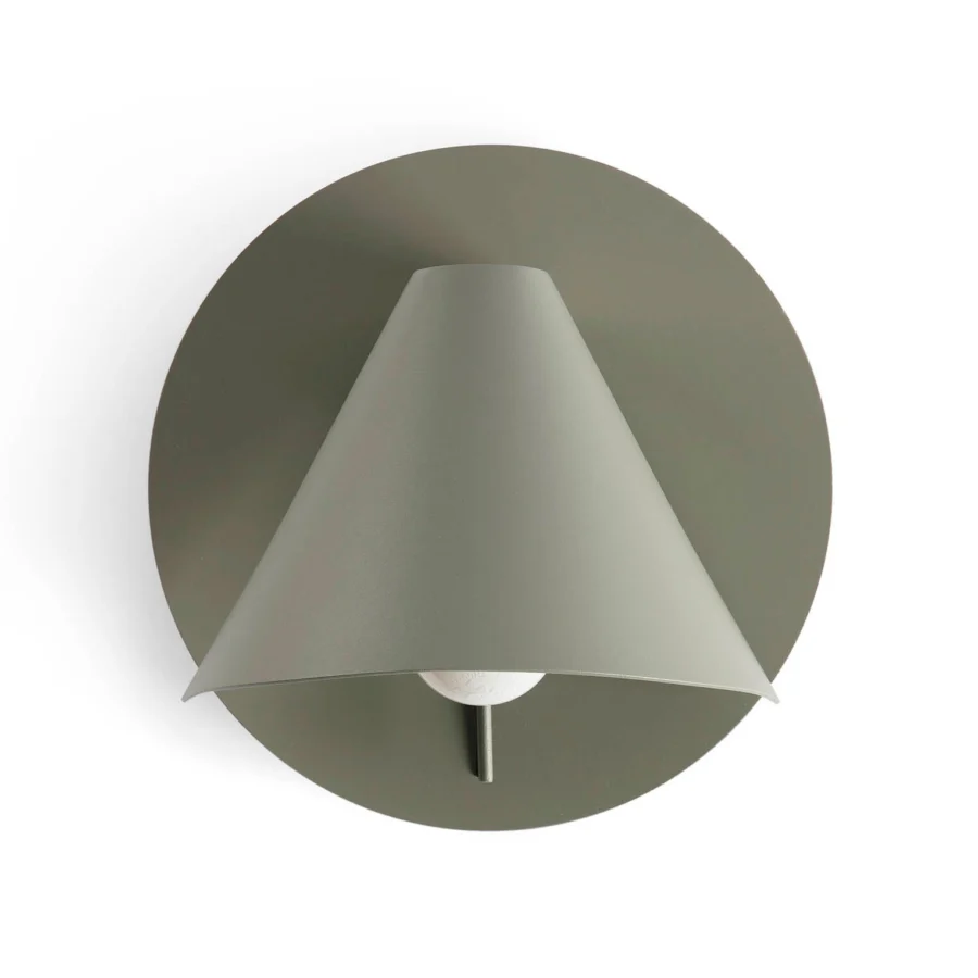 Wall lamp by Faro Barcelona in olive green metal with a matte finish