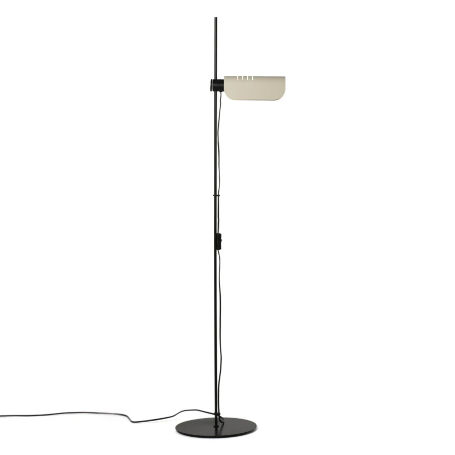 Lamp by Faro Barcelona in black metal featuring a cylindrical shade and matte finish