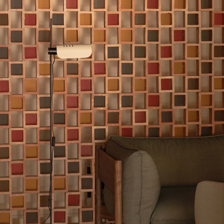 Floor lamp by Faro Barcelona featuring metal construction with matte black finish and adjustable light beige shade