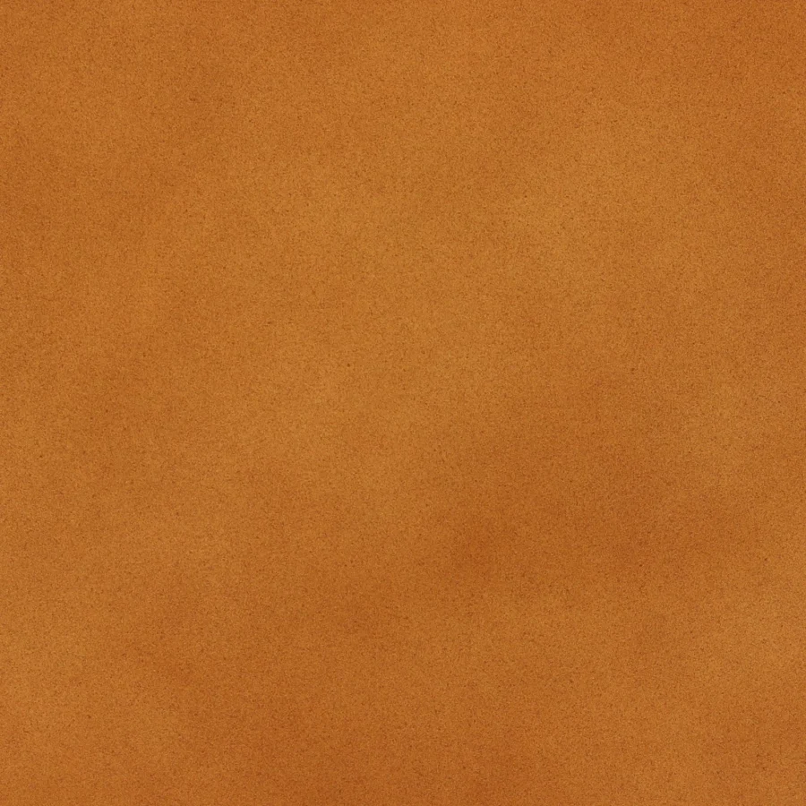 Coffee table by Dovetail Kevelyn showing orange tone concrete construction and high gloss finish