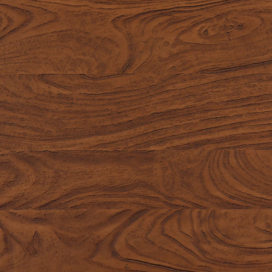 Sideboard by Dovetail in mango wood with medium brown finish and matte texture showing organic grain patterns and chocolate tones