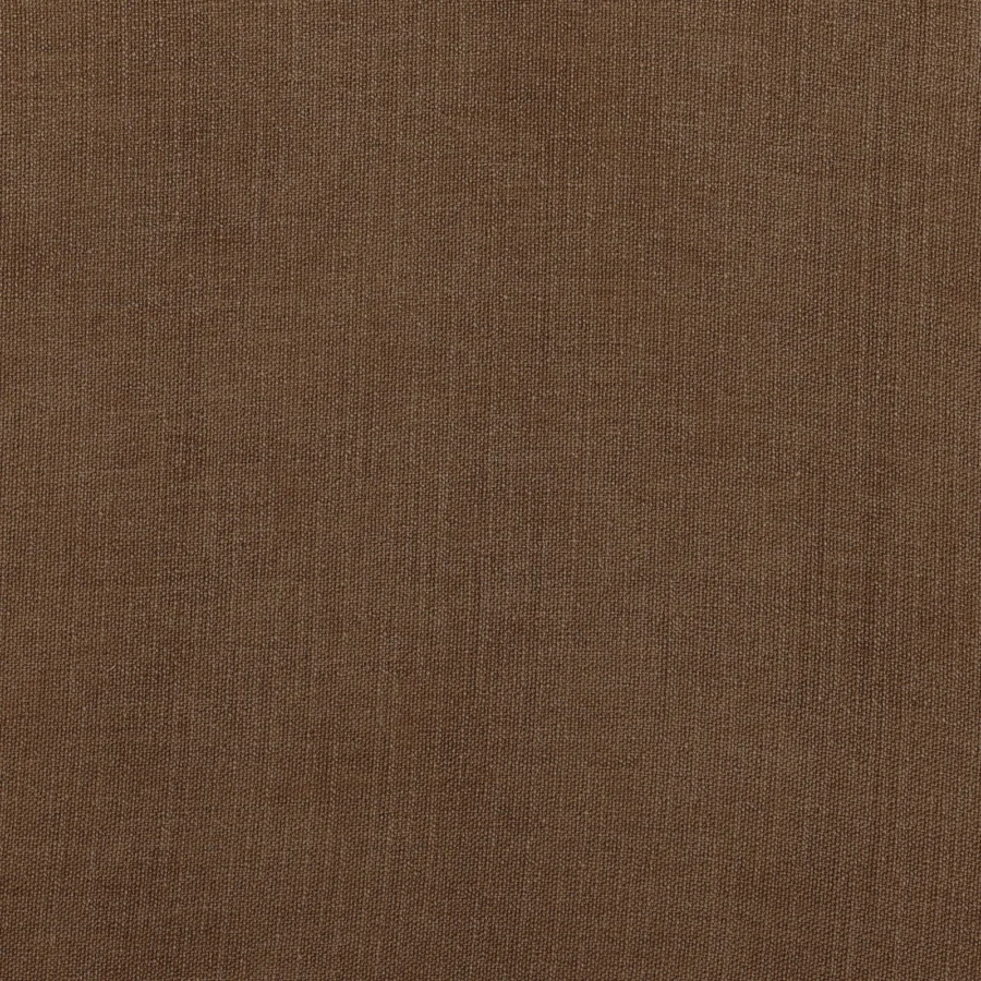 Swivel lounge chair by Dovetail Neva in deep earth brown polypropylene polyester upholstery with matte fine grained finish
