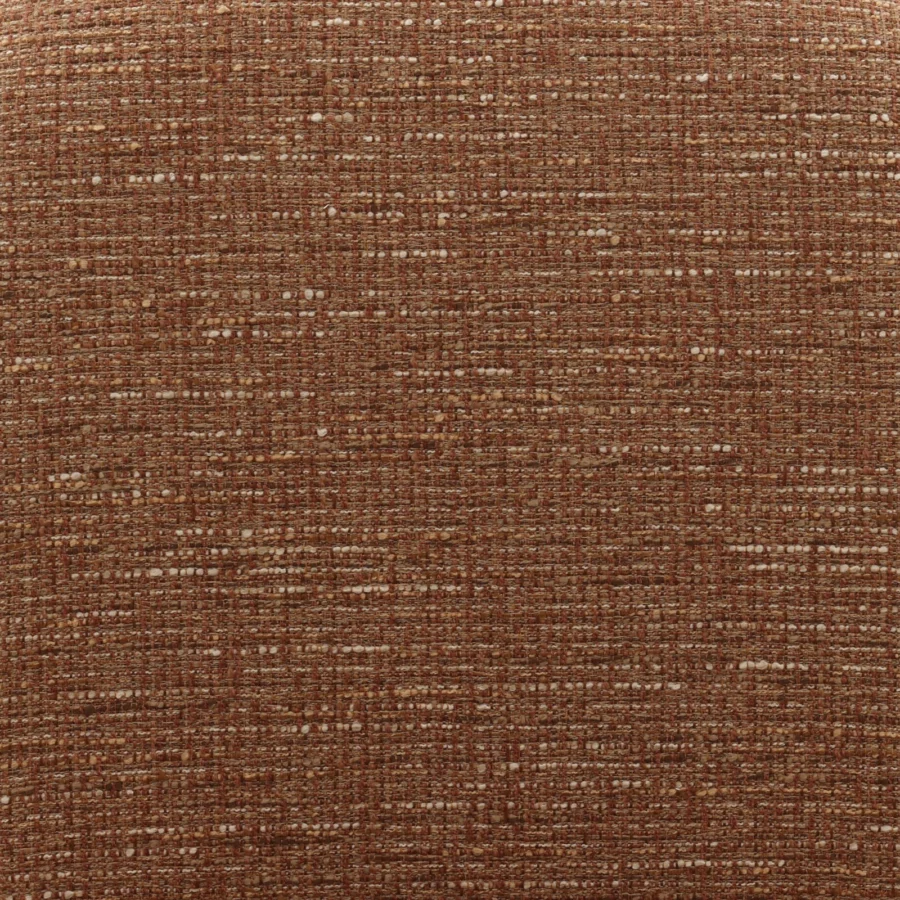 Dining chair by Dovetail in variegated earthy brown polyester acrylic linen blend featuring a structured grid textile pattern