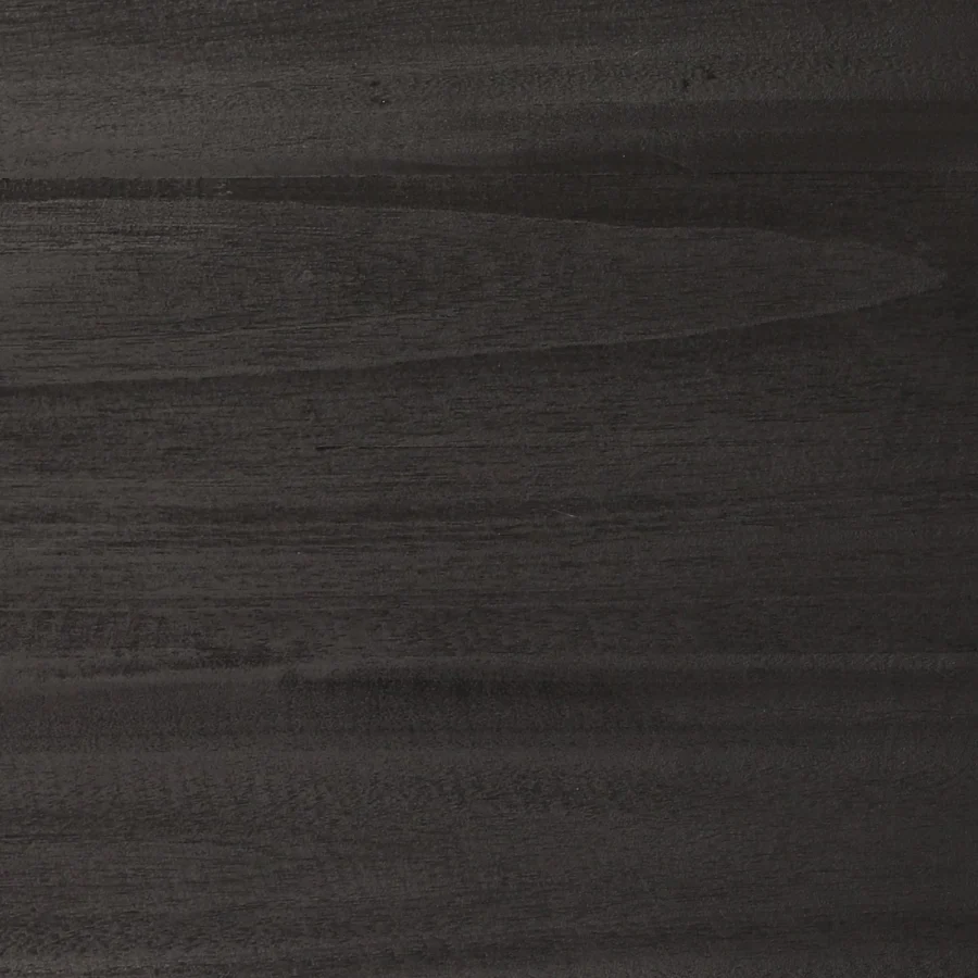 Sideboard by Dovetail Marika in dark charcoal wood with a smooth matte finish and horizontal natural grain patterns