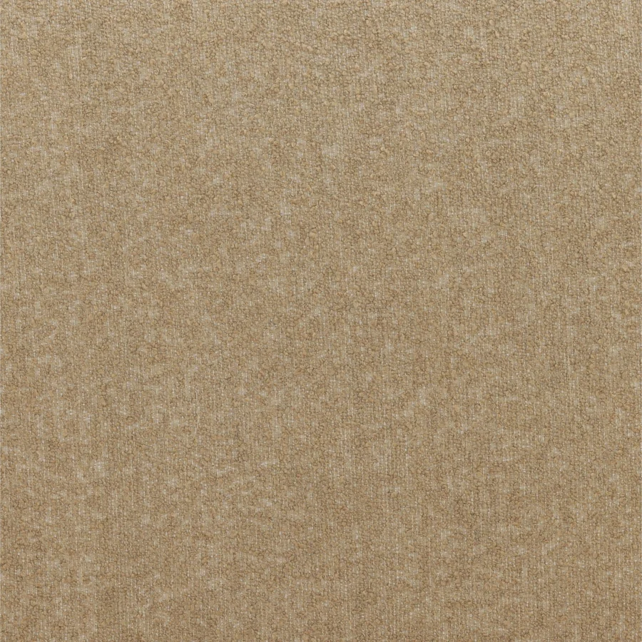 Sofa by Dovetail Yulissa in neutral tan bouclé fabric with hardwood frame and matte finish