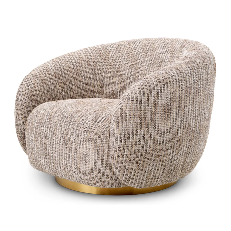 Eichholtz Brice Swivel Lounge Chair #1