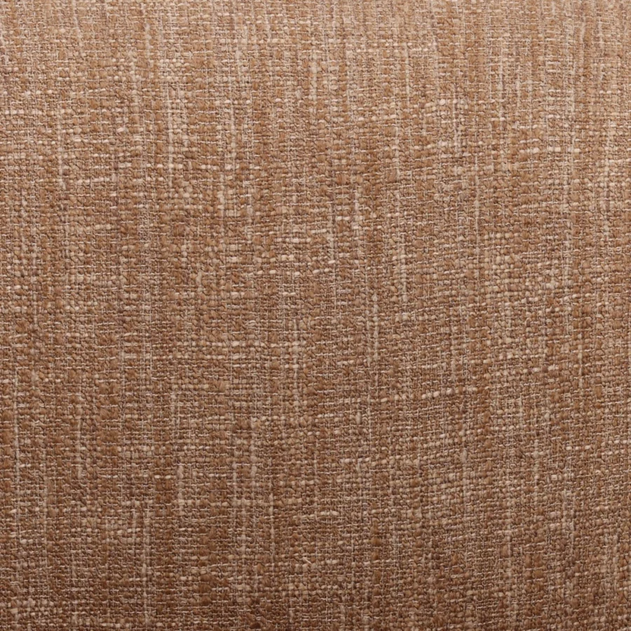 Occasional chair by Dovetail in multicolored speckled medium brown beige rough woven upholstery with textured fabric