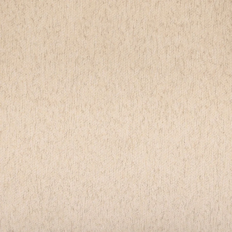 Chair by Dovetail, featuring light beige bouclé upholstery displaying a heavily textured loop surface
