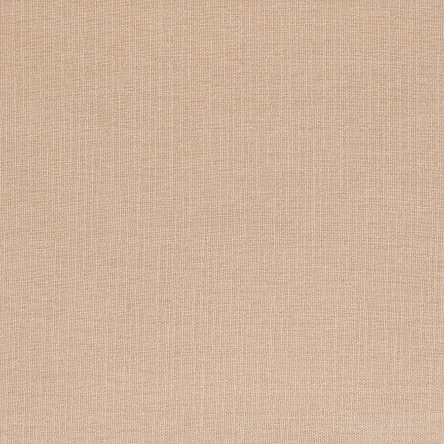 Lounge chair by Dovetail in warm beige matte textile upholstery with grid weave pattern and 360 degree swivel base